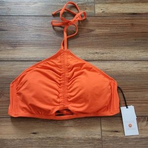 Shade & Shore Bikini Top Womens M Orange NEW